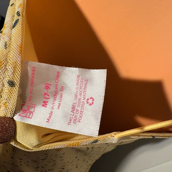 Yellow Ruched Spaghetti Strap Dress - Picture 4 of 4